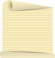 Naklejka premium Paper Page Curl Vector Illustration