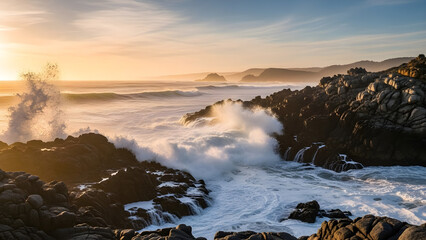 Obraz premium sunrise in the mountains