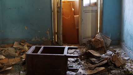 Old abandoned stone house