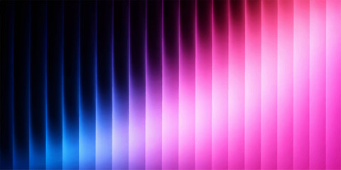A vibrant digital art illustration features a bright gradient of pink and purple colors on a vector backdrop with a motion wave pattern and abstract striped lines for a colorful technology wallpaper 