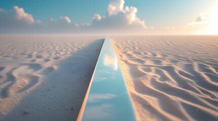 a pavement made on a deserted land