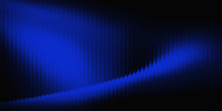 An abstract digital wallpaper featuring a dark blue motion design with glowing light rays and wavy lines creating a textured backdrop of blue and black patterns