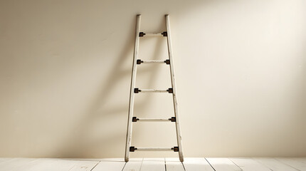 a small size ladder lying with wall