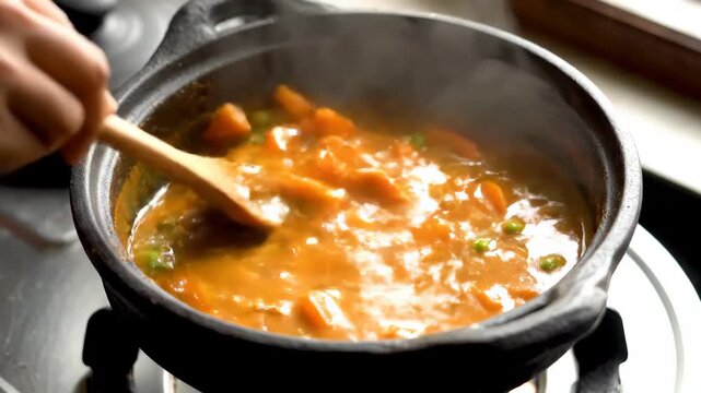 じっくり煮込んだコクのあるカレーライス（料理・健康・スパイス）