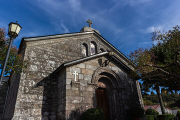 Fototapeta premium old chapel at way camino de santiago