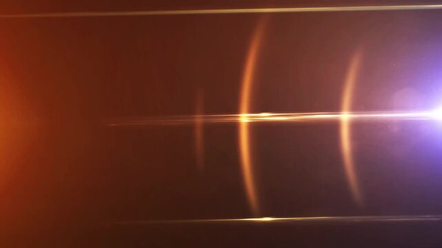 Lens flare effect for overlays video