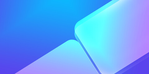 Abstract illustration background of geometric in a blue gradient.