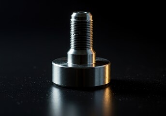 Precision-engineered metal cushion pin component used in industrial machinery for controlled movement and shock absorption applications ,mechanical ,accurate ,replacement part