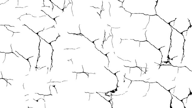Vector cracked texture overlay. 