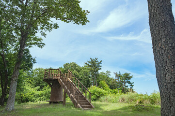 茨城　風神山の展望台（日立市）
