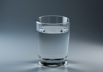 Refreshing, cool, clear drinking water in a simple glass, illustrating essential hydration, purity, and healthy lifestyle choices, basic, beverage, routine