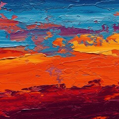 Vibrant oil paint texture macro abstract background, thick brushstrokes creating dynamic modern fine art expression ,modern, decorative, background