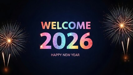 Vibrant new year s eve fireworks welcome 2026 celebration