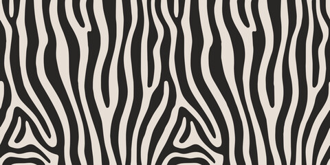 zebra stripe seamless vector pattern for textile and wallpaper