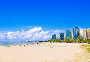 ハワイ　アラモアナビーチ