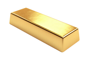 Standard Gold Bar Isolated on transparent background