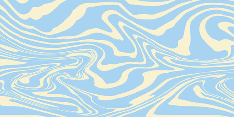 Abstract horizontal background with colorful waves. Trendy vector illustration