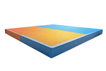 protective high jump fall mat isolated on transparent background