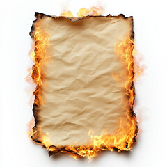 old paper with burnt edges