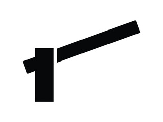 Obraz premium Toll Gate Silhouette Icon