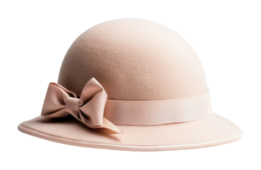 This stylish pink hat features a charming ribbon detail, making it an ideal accessory for weddings, garden parties, or elegant outdoor gatherings