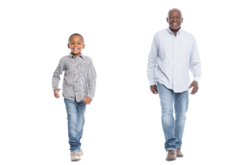 all age range individuals isolated on transparent background