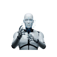 Robot analyzing face data