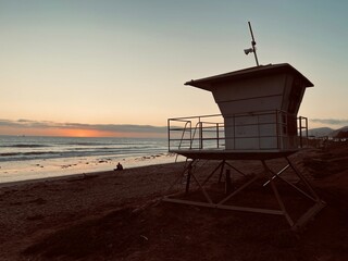 Surfing At Ventura County Line Dusk
