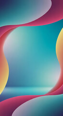 Vertical Abstract Waves of Teal Pink and Yellow with Soft Gradient Background flowing Full HD 4K Video Download 2025 2026