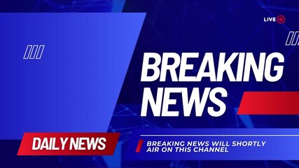 Breaking News Broadcast Motion Graphic