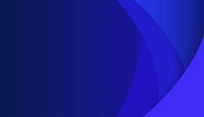 Obraz premium Abstract blue gradient curved shapes background clean modern design