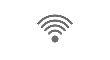 Wireless connection icon on a white background, symbol, modern