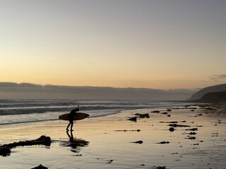Surfing At Dusk Ventura County Line
