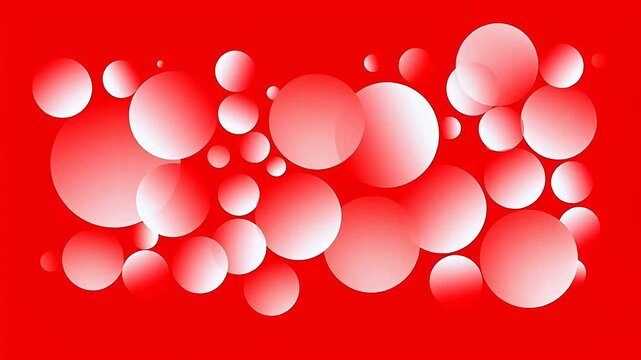 WhiteCirclesonRedGradientBackground