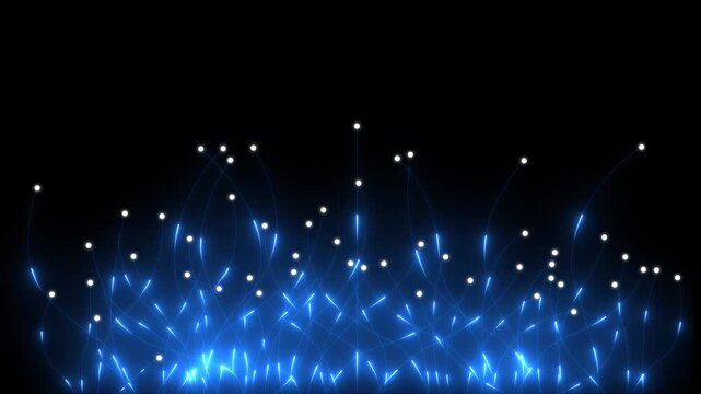 A captivating video featuring hands engaging with an artificial intelligence concept represented by digital circuits and data elements, highlighting innovation and technology