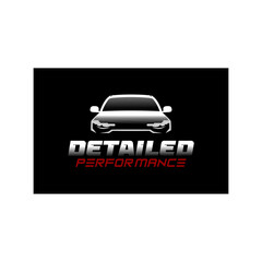 Car Detail Logo Symbol Template. A simple and elegant automotive logo with a black background.