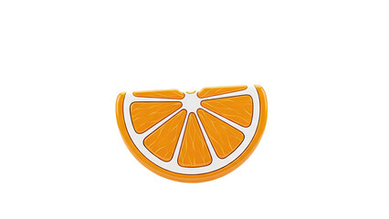 Orange Slice Icon on transparent background