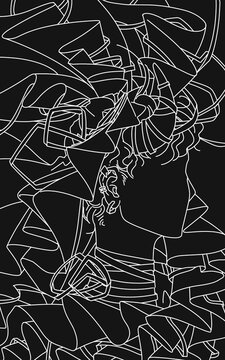  抽象的な星座イラスト - The Blind Blink -Taurus 4696