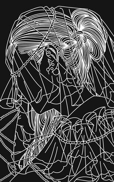  抽象的な星座イラスト - The Blind Blink -Scorpio 4696