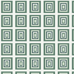 Seamless Geometric Square Pattern Background in Forest Green