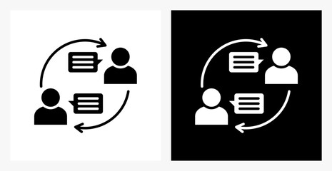 Engagement BPM icon sheet in black and white, filled style.