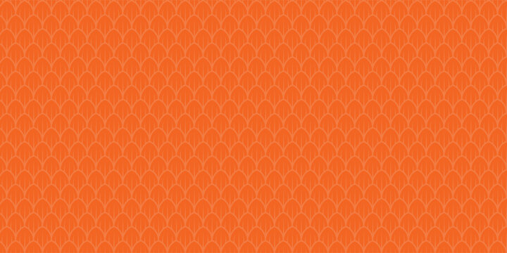 Dragon snake reptile fish mermiad scale seamless pattern tile. Dinosaur skin seamless pattern. Vector black line background.