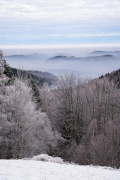 Początek zimy w Beskidzie Małym