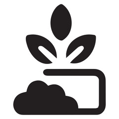 Obraz premium Minimalist Environmental Growth and Sustainability Vector Graphic