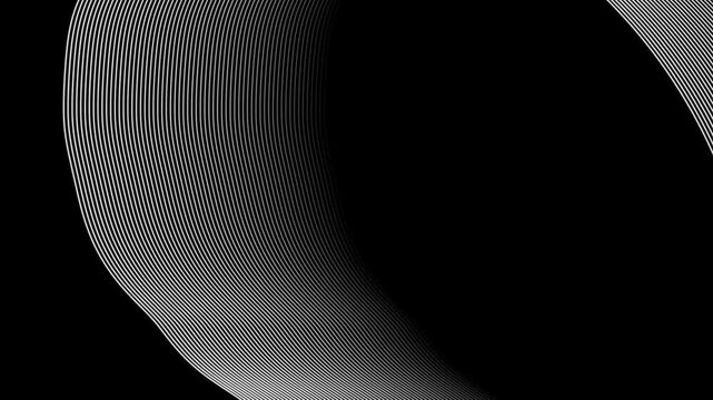 Abstract teal wave design on black background. Perfect for technology, website banners, and presentations.