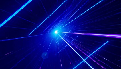 Obraz premium 4K Abstract Hyperspace Light Tunnel Background