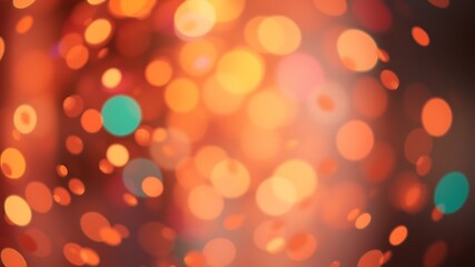 Warm glowing circles abstract background bokeh