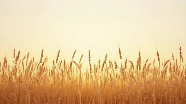 A wheat field border 
