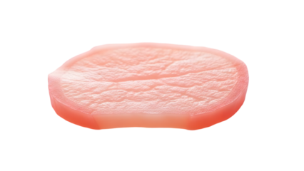 Pink gemstone isolated on transparent background