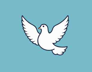 Obraz premium Dove and Cross, Combine the cross with a dove symbolizing the Holy Spirit 